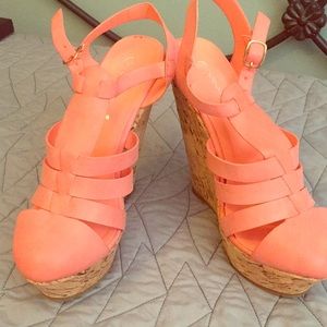 Bright coral wedge